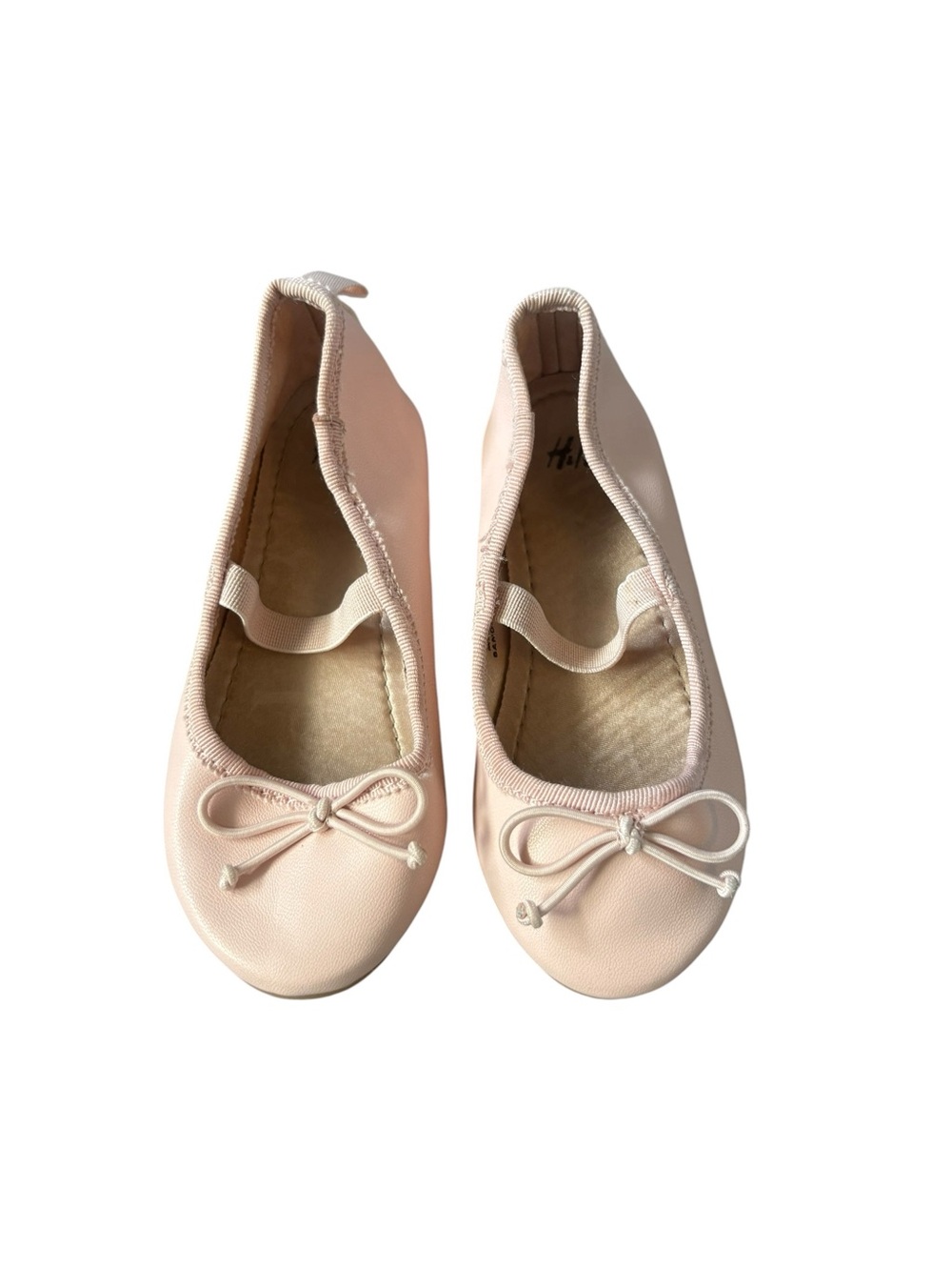 3/$25 H&M Kids Blush Pink Ballet Flats Bow Slip On Shoes Toddler Size 7.5/EUR 24